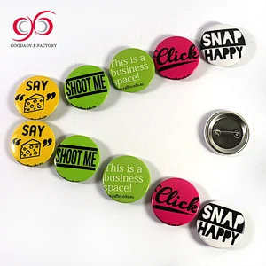GOODADV supplies clip pin badge plastic button badge singapore