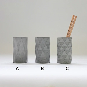S9099 geometry pen holder molds concrete craft molds 3 designs flower vase mold planter pot mold