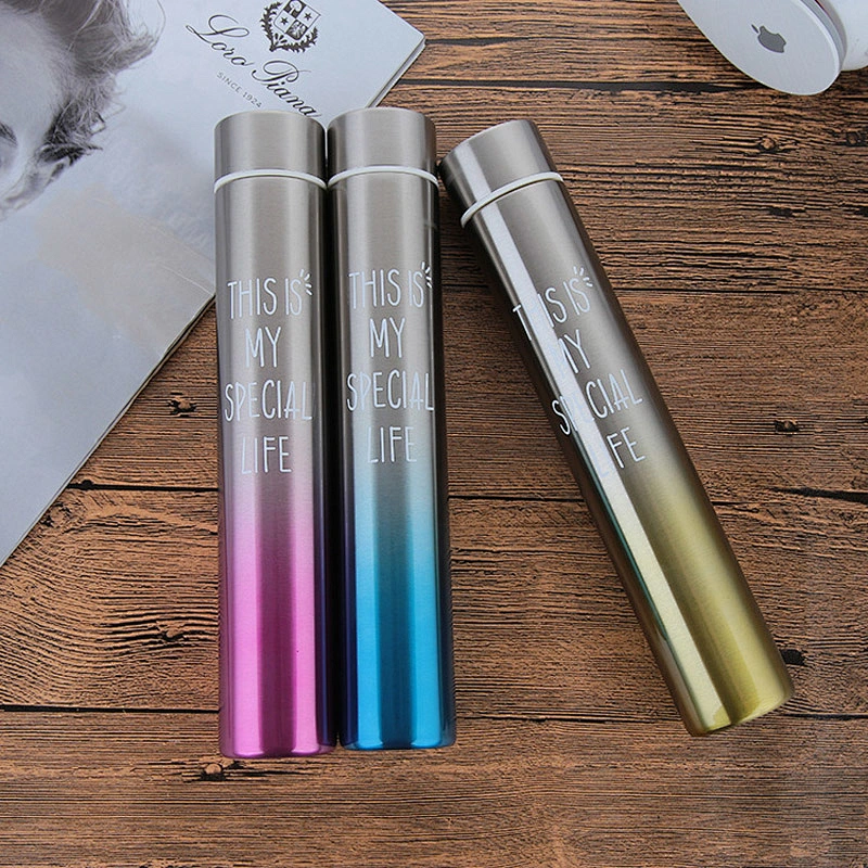 Fancy color faded spray lacquer stainless steel sport bottle flasks