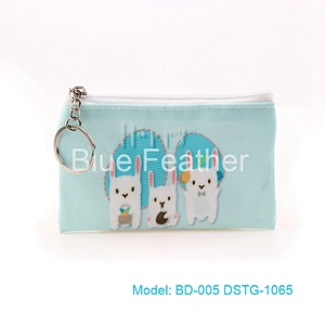 Color Animal Printing Material Pouch/Bag  Coin Purse Keychain