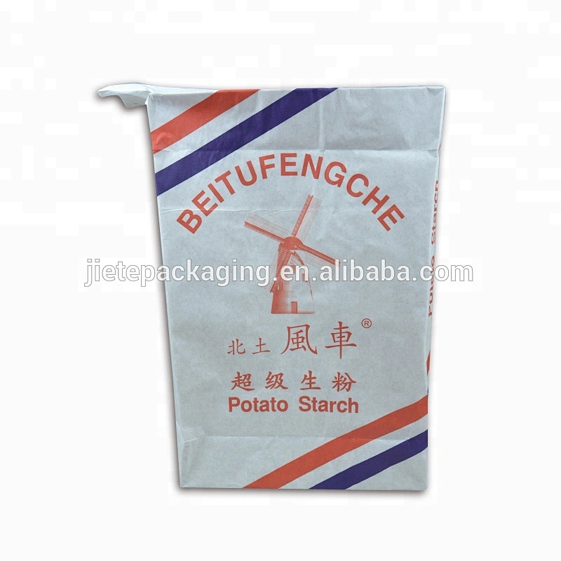 Customized design printing 50kg laminated white pp woven flour packaging bag export Afghan