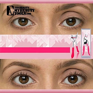 Stainless steel heated salon eyelash curler