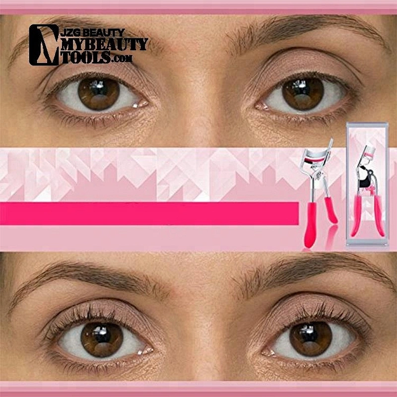 Stainless steel heated salon eyelash curler