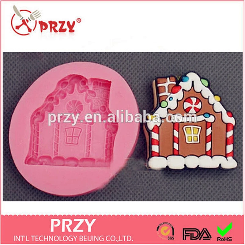 F1895 PRZY cake decorating fondant christmas silicone mold supply