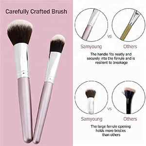 New Custom Logo Synthetic Hair 6pcs Makeup Brush Set Professional