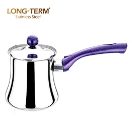 L10298381 Stainless Steel Milk Pot/Coffee Warmer With Color Handle