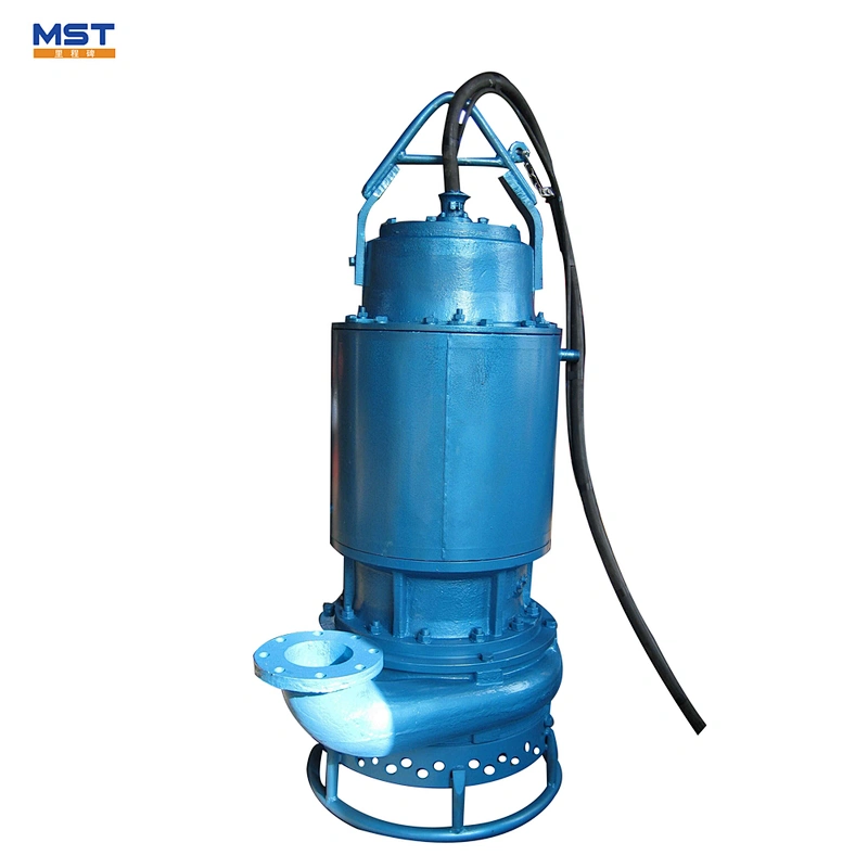 River sand sludge pump submersible with agitator