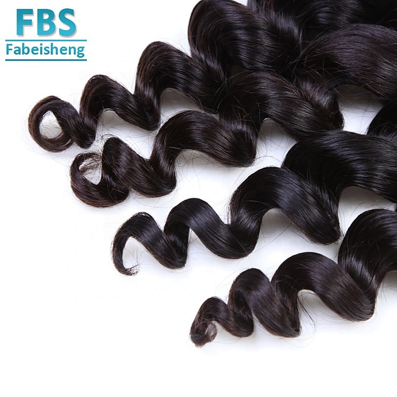 100% virgin human hair cuticle aligned hair wave loose curly in stock