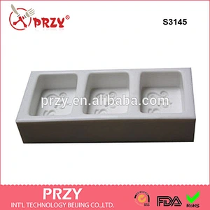 S3145 Soap 3 in 1 / Silicone Soap Mold rectangle shape soap mold