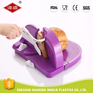 Professional factory cheap kitchen gadget home plastic adjustable bread cutter