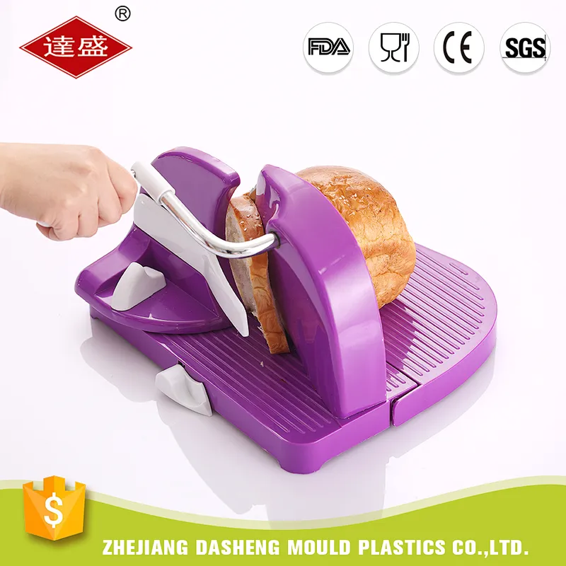 Professional factory cheap kitchen gadget home plastic adjustable bread cutter