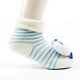 Oem Custom 3d cartoon pattern newborn cotton ankle socks non slip infant rubber sole toddler Socks baby cute kids