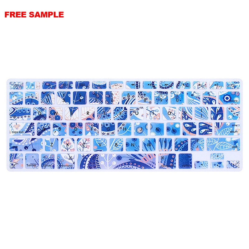 Free Sample Durable Silicone keyboard Protector Skin for Macbook Laptop keyboard covers