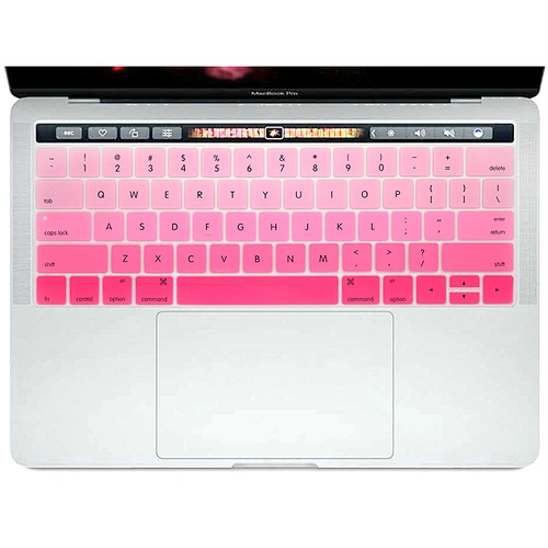 Rainbow Silicone Keyboard Protective Film laptop skin For Macbook Pro 13