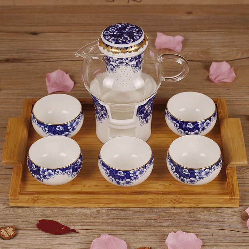 花茶杯套釉瓷泡玻璃茶壶