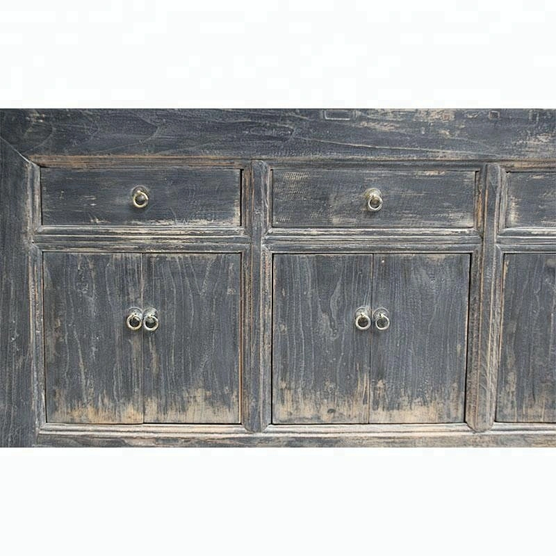 chinese antique rustic old elm storage distressed furniture