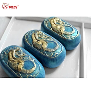 Mermaid Pattern Soap mould Oval Siren soap handmade Molds mermaid aroma stone molds