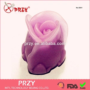 2015 new design silicone rose 3d soap molds