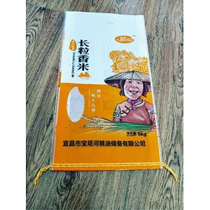 Guaranteed quality 100% virgin laminated transparent plastic pp woven tubular rice bag