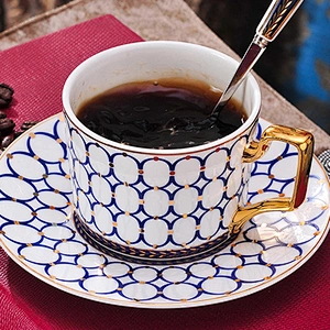 European style handmade porcelain cup for drinkware set