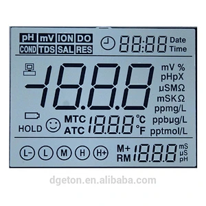High quality 7 segment Custom OEM meter LCD display for water heater