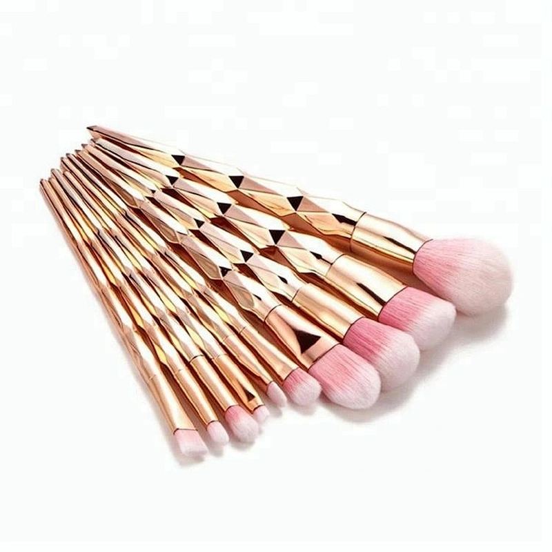 Best Rose Gold Diamond 11pcs Makeup Brush Set