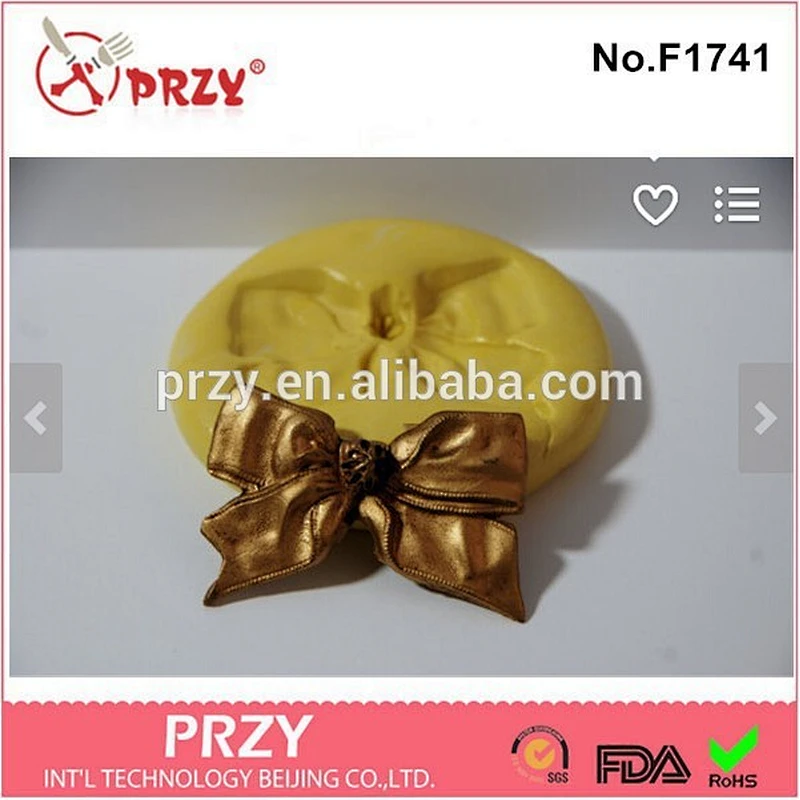 2015 hotsale Victorian Bow gum paste silicone fondant mold