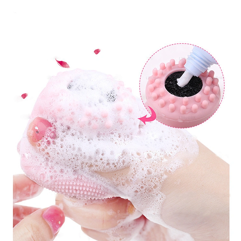 Wholesale makeup tools jellyfish silicone face cleaner brush for makeup