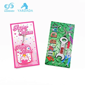 Double sides LOGO Character design 3D custom plastic key chain