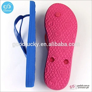 Promotional cheap summer beach slipper colorful flip flops