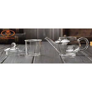 Guangzhou manufacture cheap price borosilicate  glass tea pots with filter