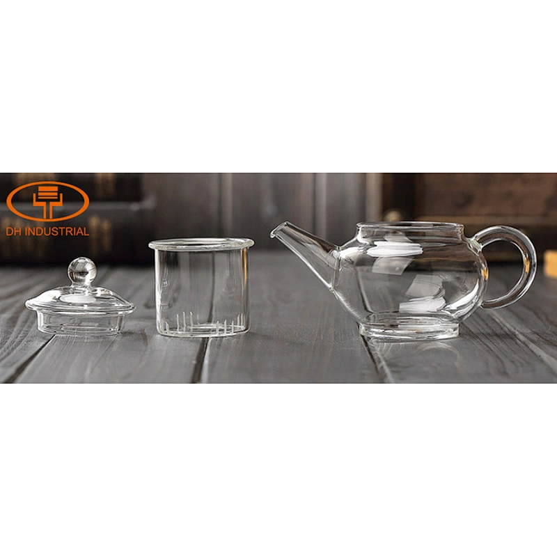 Guangzhou manufacture cheap price borosilicate  glass tea pots with filter