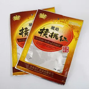 Accept custom wholesale PE printing self-sealing bag for walnut, ginseng flower package