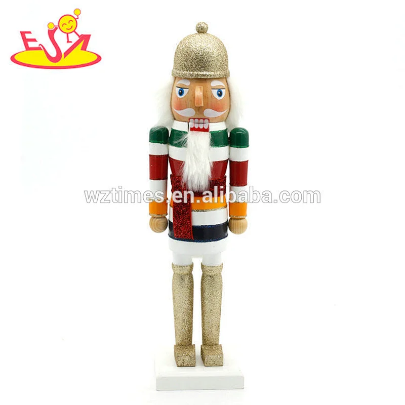2018 Amazon top seller mini nutcracker soldier toys wooden wholesale nutcrackers for kids W02A291