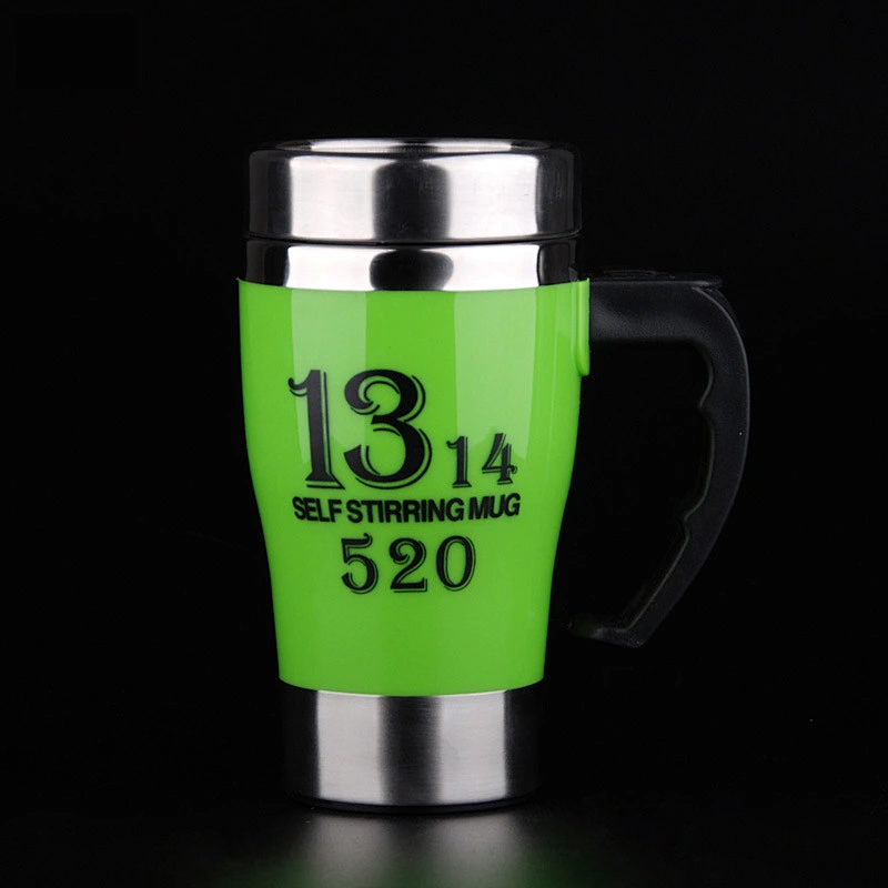 Food Grade Plastic and Stainless Steel Auto Self Stirring Coffee Mug free sample