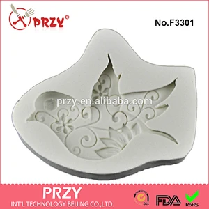 F3301 Peace bird silicone turn sugar cake mold turn silica gel silicone mold