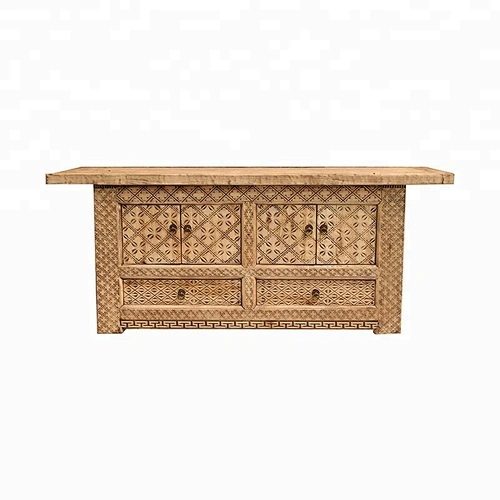 natural wood carving storage furniture in stores
