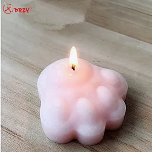 Cute large cat claw Aroma Stone molds diy Candle mould silicone Car gypsum Cat decorations mold