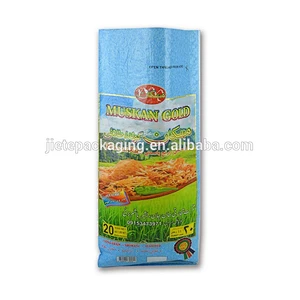 customized design reusable pp woven rice food bags 25kg 20kg