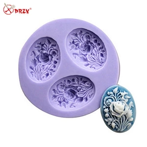 Rose Bouquet Fondant mold Manual DIY Cake Decoration mould Chocolate Candy Silicone molds