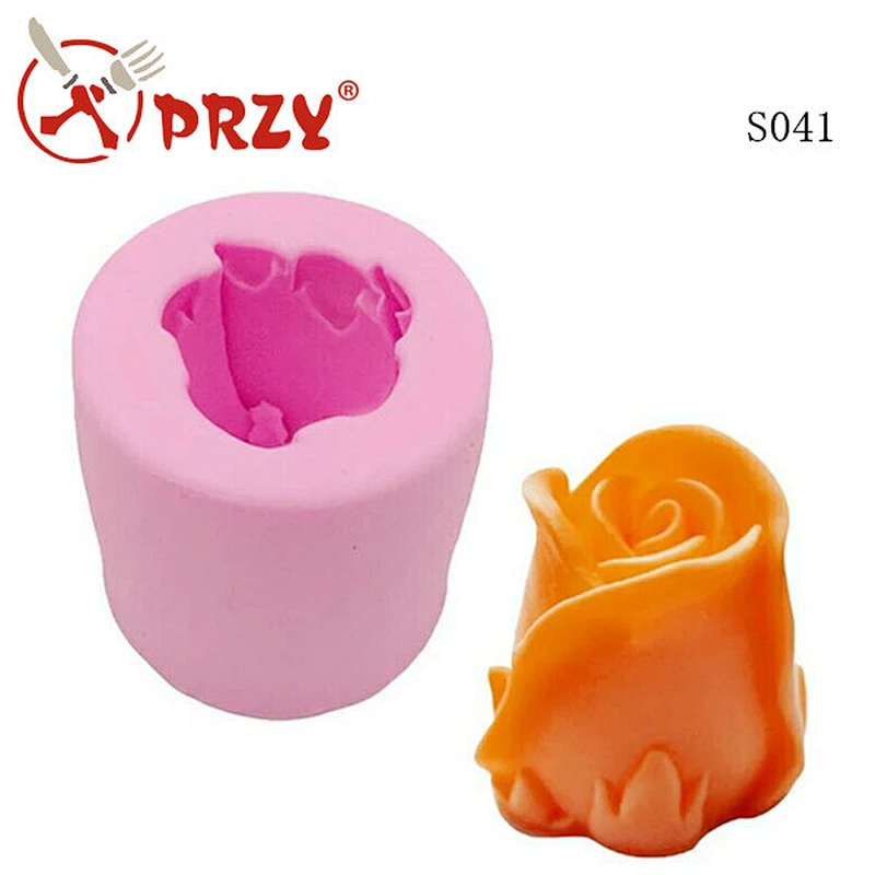 S041New design silicone rose 3d handmade soap molds