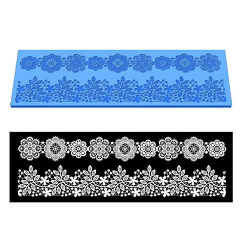 Fondant lace Mold cake fondant leaf flower Cake  decoration silicone molds