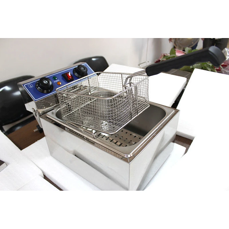 High Quality Electric Table Top Single Tank Commercial Deep Fryer with Temperature Limiter