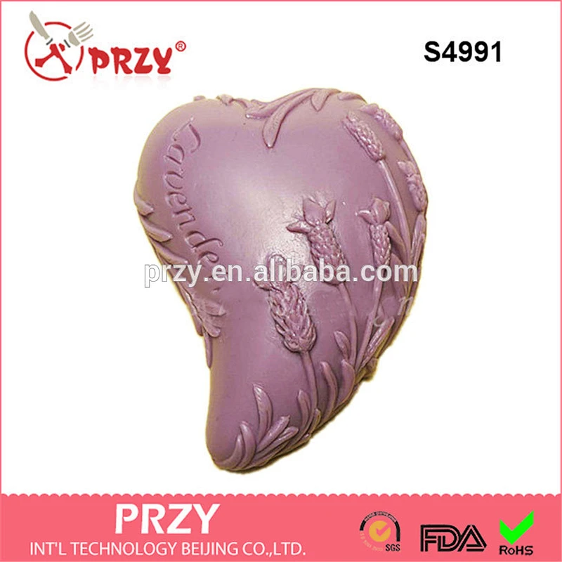 Lavender silicone molds for soap handmade silicone soap molds -S4991