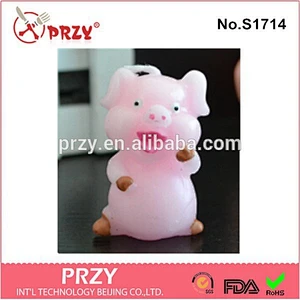 wholesale pig shaped handmade silicone candle mold