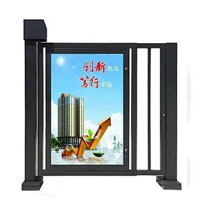Custom 2019 access control advertisement electric iron advertising automatic door