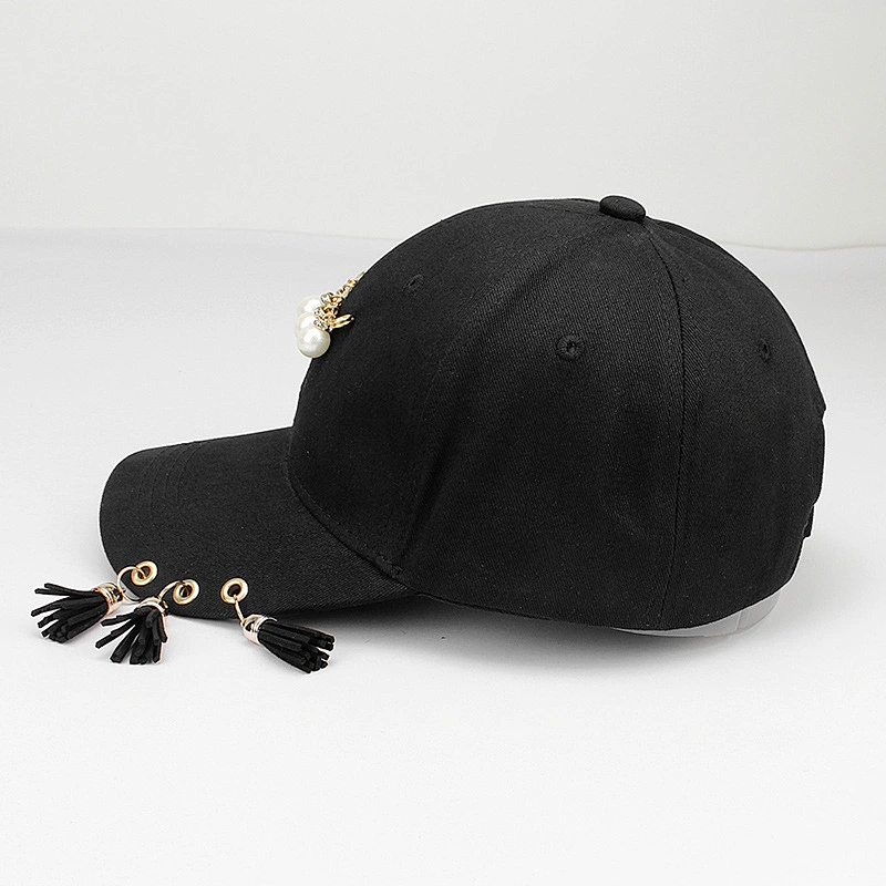 Metallic Fashion Rivet Hip Hop Adjustable Baseball dad Cap