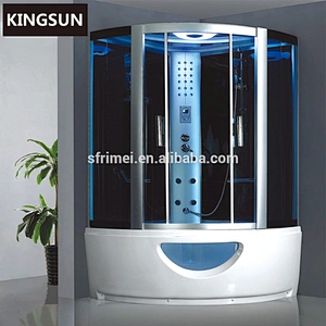 Two People Whirlpool Steam Shower Enclosed Massage Spa Bathtub