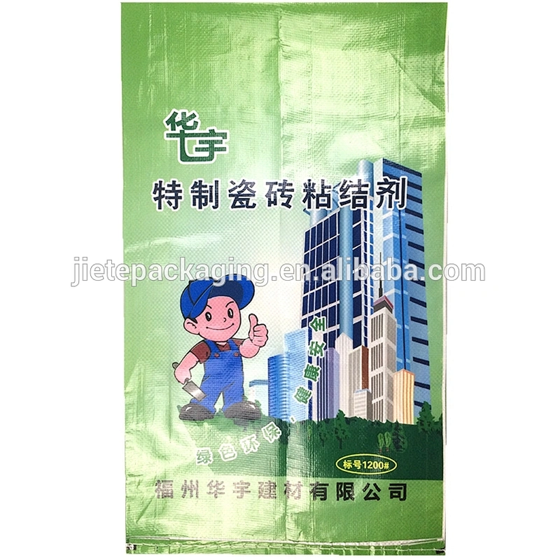 Video introduction, white PP woven plastic bags printing custom design for packing cement