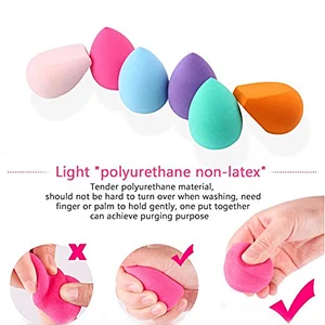 6pc Foundation makeup Sponge for Liquid Creams